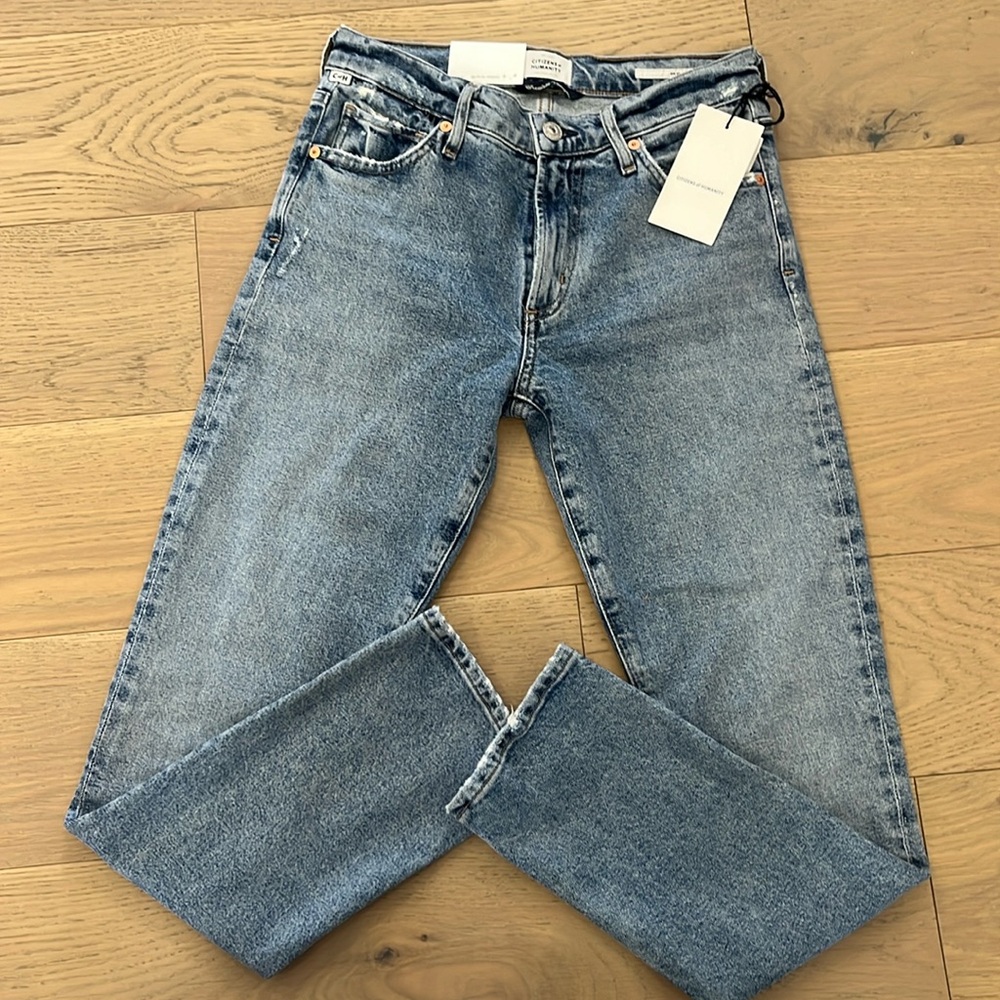 BNWT Citizens of Humanity Skyla Mid Rise Cigarette Jean Size 24